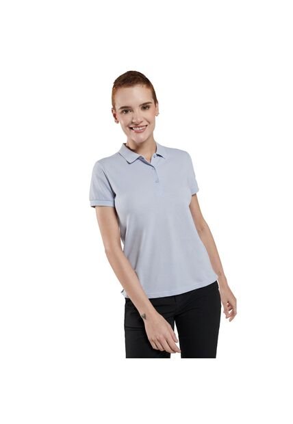 Camisa Polo Masara Azul Mujer
