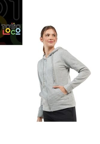 Buzo Mujer Mout Casual Gris Totto