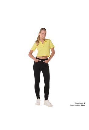 Camisa Polo Saba Para Mujer Amarilla