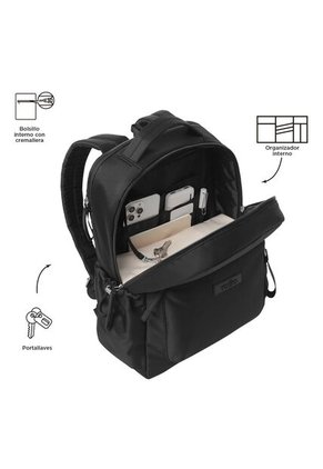 Morral Universitario Porta PC 14" Estambul Negro Mujer