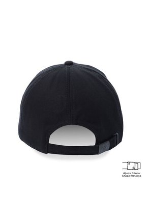 Gorra Beisbolera Totto Plus 2.0 Con Filtro UV Negro