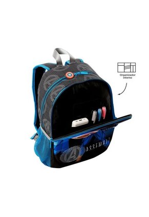 Morral Para Niño Avengers Capitán América Mediano Gris