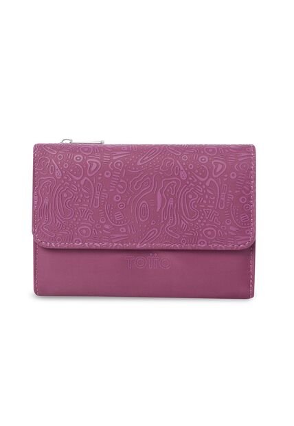 Billetera Para Mujer Montana Con RFID Blocker Rosada Rose