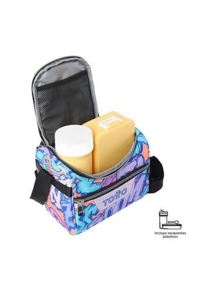 Lonchera Para Almuerzo Pizarra Mujer Azul