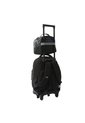 Combo Escolar Niño X3 Morral +Lonchera+Multiuso Helmet Racer Negro de Totto