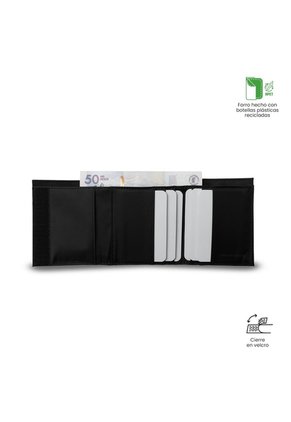 Billetera Hombre Sayle Grande Con RFID Blocker Negra