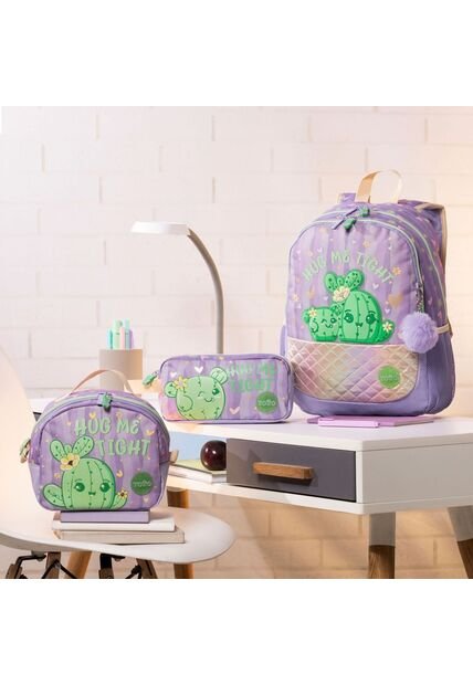 Combo Escolar Morral Kacty Mediano + Lonchera Y Cartuchera