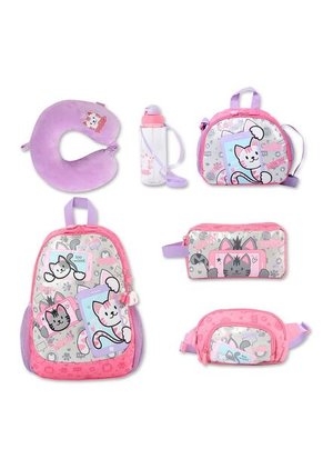 Morral Totto Para Niña Selfie Cat M Rosado