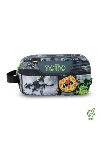 Cartuchera Multiuso Escuadra Grande Negra Hombre Totto