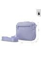 Bolso Para Mujer Vic Tipo Crossbody Pequeño Morado de Totto
