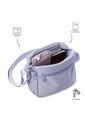 Bolso Para Mujer Vic Tipo Crossbody Pequeño Morado de Totto