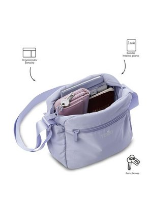 Bolso Para Mujer Vic Tipo Crossbody Pequeño Morado
