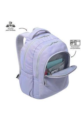Morral Para Mujer Escolar Porta PC 15.4" Luciano 2.0 Morado
