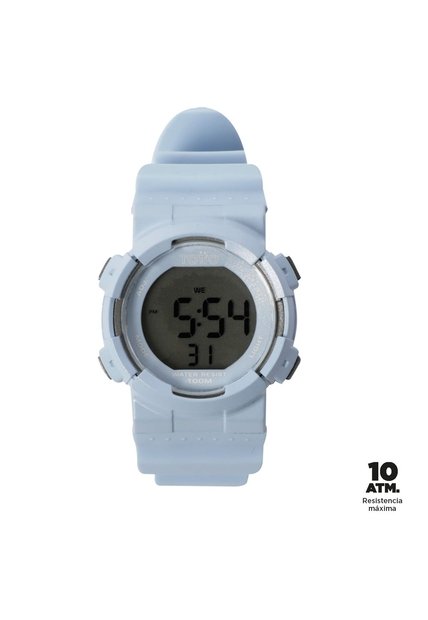 Reloj Digital Pixel Color Azul