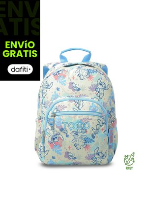 Morral Juvenil Porta Tablet 10" Tempera Stitch Blanco
