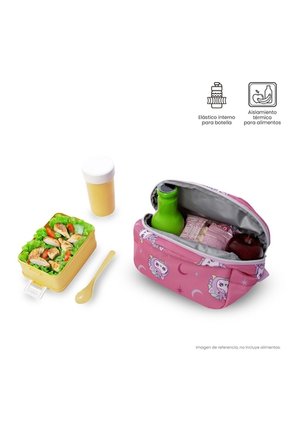 Lonchera Térmica Para Niña Magic Spark Mediano Rosada