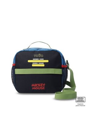 Lonchera Térmica Para Niño Mickey Grande Azul