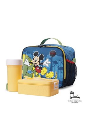 Lonchera Térmica Para Niño Mickey Grande Azul