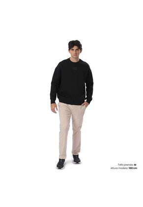 Buzo Para Hombre Cuello Redondo Vess Negro