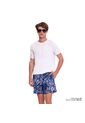 Pantaloneta Estampada Para Hombre Lown Azul de Totto