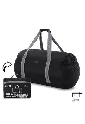 Tula De Viaje Plegable Tema 37 Grande Negra