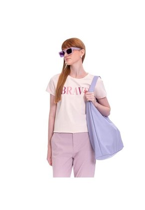 Camiseta Estampada Para Mujer Prime Manga Corta Rosada