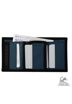 Billetera Riva Mee Con RFID Blocker Azul