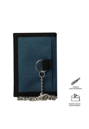 Billetera Riva Mee Con RFID Blocker Azul