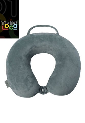 Almohada De Viaje Memory Foam Jet Pillow Gris Totto