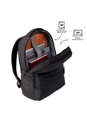 Morral Ejecutivo Porta PC 16" Dallas Negro Hombre