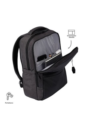 Morral Ejecutivo Porta PC 16" Dallas Negro Hombre