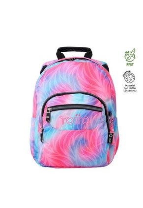 Combo Escolar Morral Tempera Y Cartuchera Agapec Con Glitter