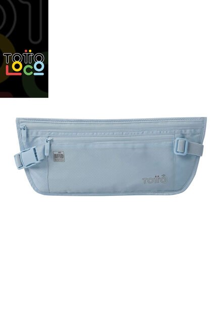 Canguro Invisible De Viaje Security Con RFID Blocker Azul