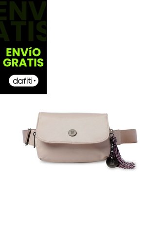 Riñonera Mujer Corneana Mediana Color Beige Totto
