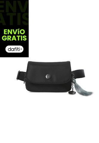 Riñonera Mujer Corneana Mediana Color Negra Totto