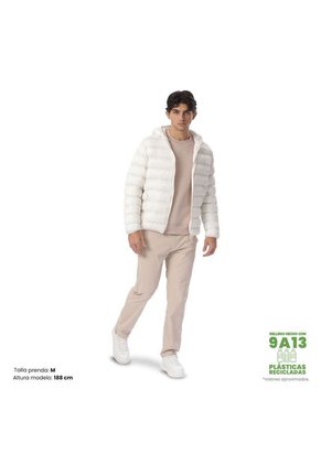 Chaqueta Acolchada Para Hombre Colormen Pro Blanca