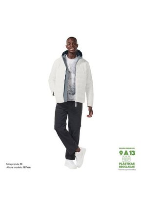 Chaqueta Acolchada Para Hombre Poma Blanca