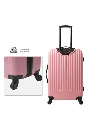 Maleta De 23 Kg 360 Rocka By Totto Mediana Rosada