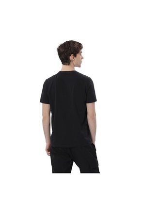 Camisa Para Hombre Unicolor Manne Manga Corta Negra