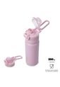 Termo Para Agua Con Tapa Intercambiable Flux 550 Ml Rosado de Totto