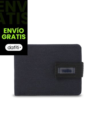 Billetera Hombre Gobi Pequeña Con RFID Blocker Azul Totto