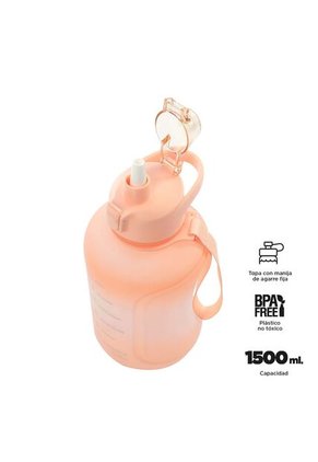 Botilito Plástico Motivacion 1500 Ml Durazno