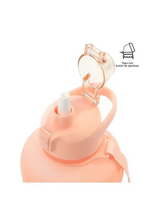 Botilito Plástico Motivacion 1500 Ml Durazno