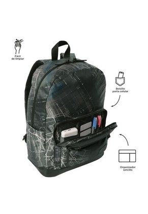 Morral Universitario Porta PC 14" Tocax Negro Hombre