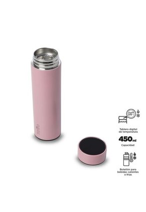 Termo Digital Para Agua Scan 450 Ml Rosado