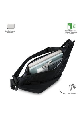 Bolso Para Mujer Suzuka Tipo Crossbody Pequeño Negro