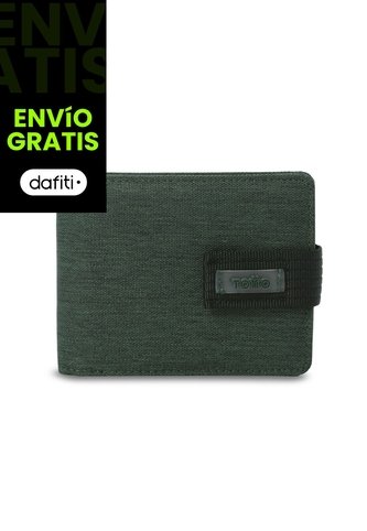 Billetera Hombre Gobi Pequeña Con RFID Blocker Verde Totto