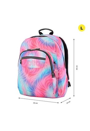 Morral Mujer Acuarela Glitter Escolar Rosado