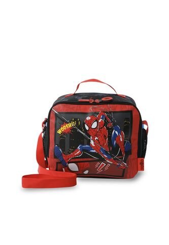 Lonchera Térmica Para Niño Spiderman Hero Grande Negra Totto