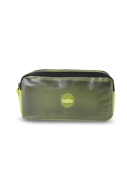 Cartuchera Escolar Mediana Para Niño Mesh Black Negra